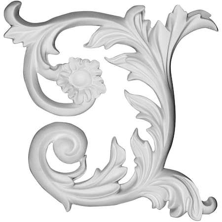 Ekena Millwork 9"W x 9"H x 1 1/8"P Fairfax Onlay, Left ONL09X09X01FA-L